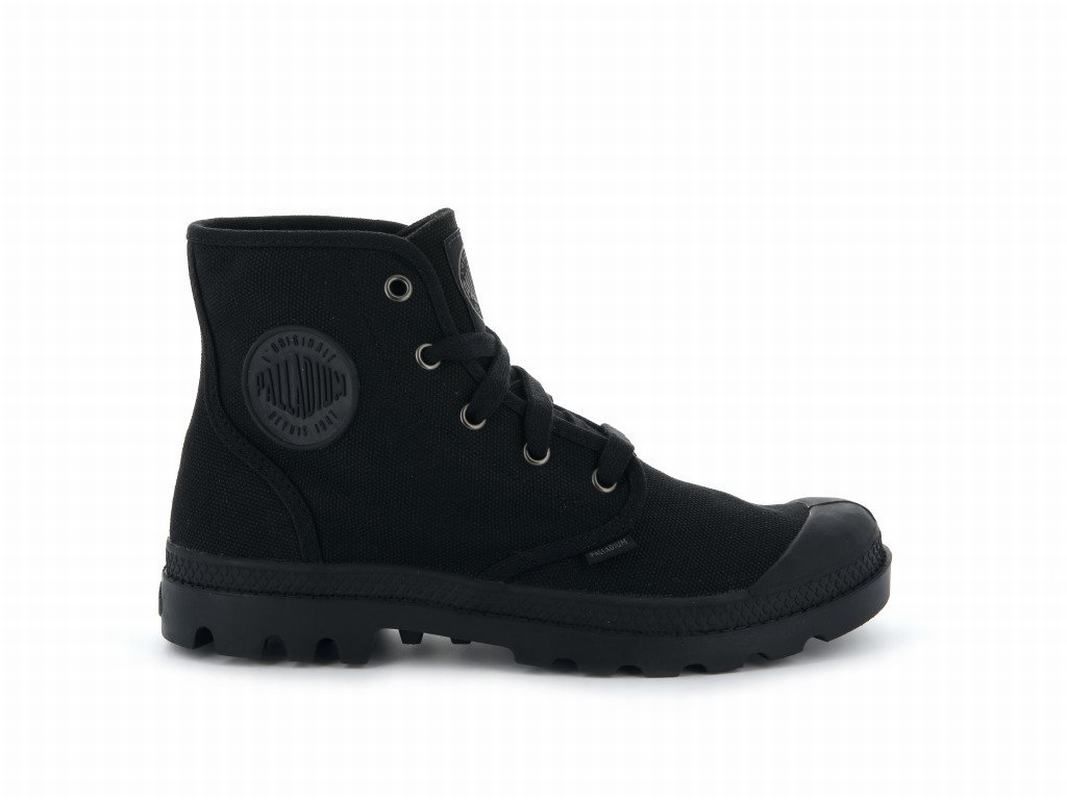 Palladium Pampa Hi Mens Boots Black Australia [IKMDHO-371]